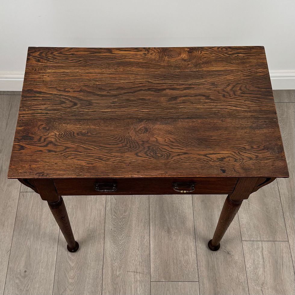 Thumbnail: Antique 20th Century Art Nouveau Style Side Table In Oak ( REF AF-4003 )