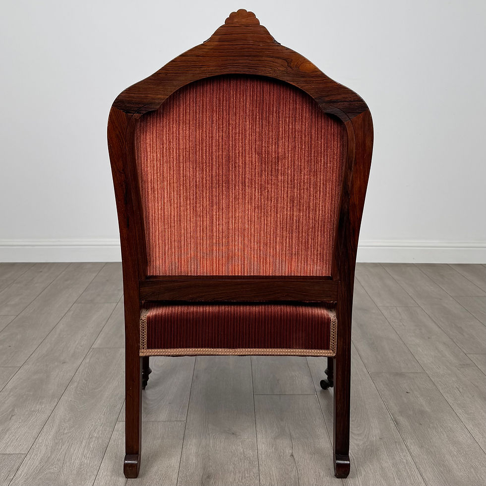 Thumbnail: Antique 19th Century Victorian Armchair In Rosewood ( AF-6213 )