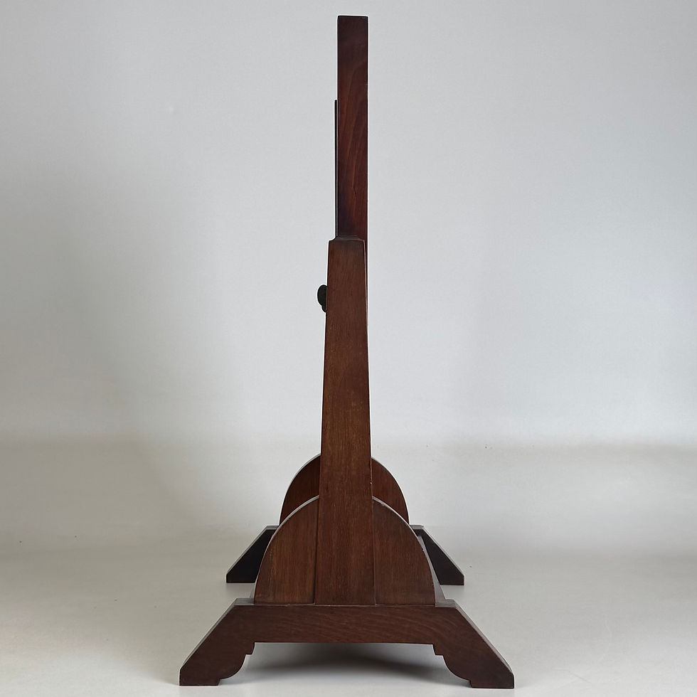 Thumbnail: Antique 20th Century Inlaid Dressing Mirror In Mahogany ( AF-5637 )