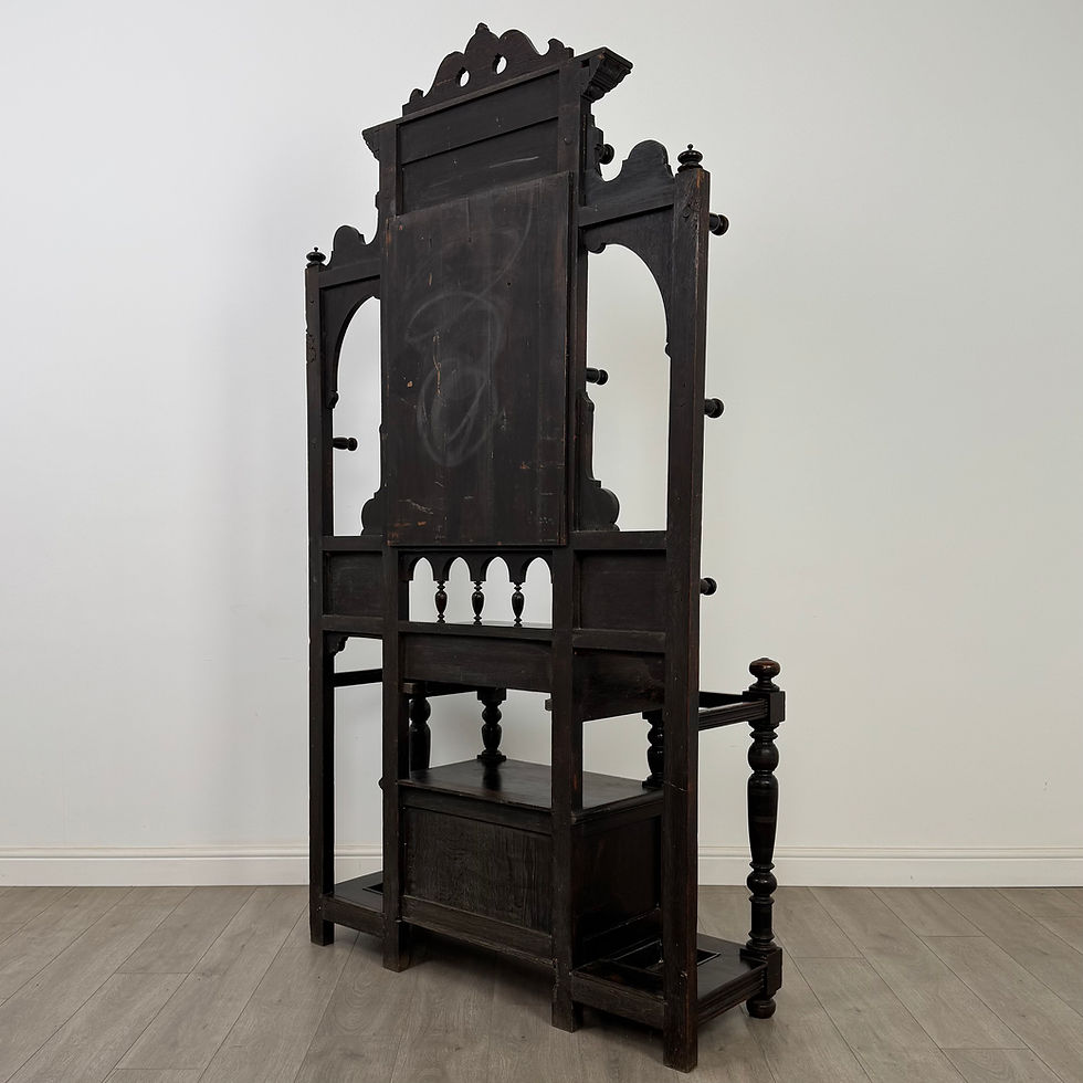 Thumbnail: Antique 19th Century Impressive Victorian Hall Stand In Oak ( AF-5704 )