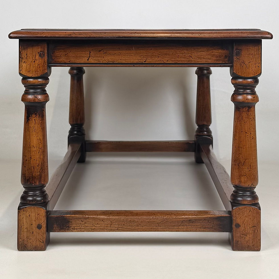 Thumbnail: Antique 20th Century Good Quality Coffee Table In Elm ( AF-5793 )
