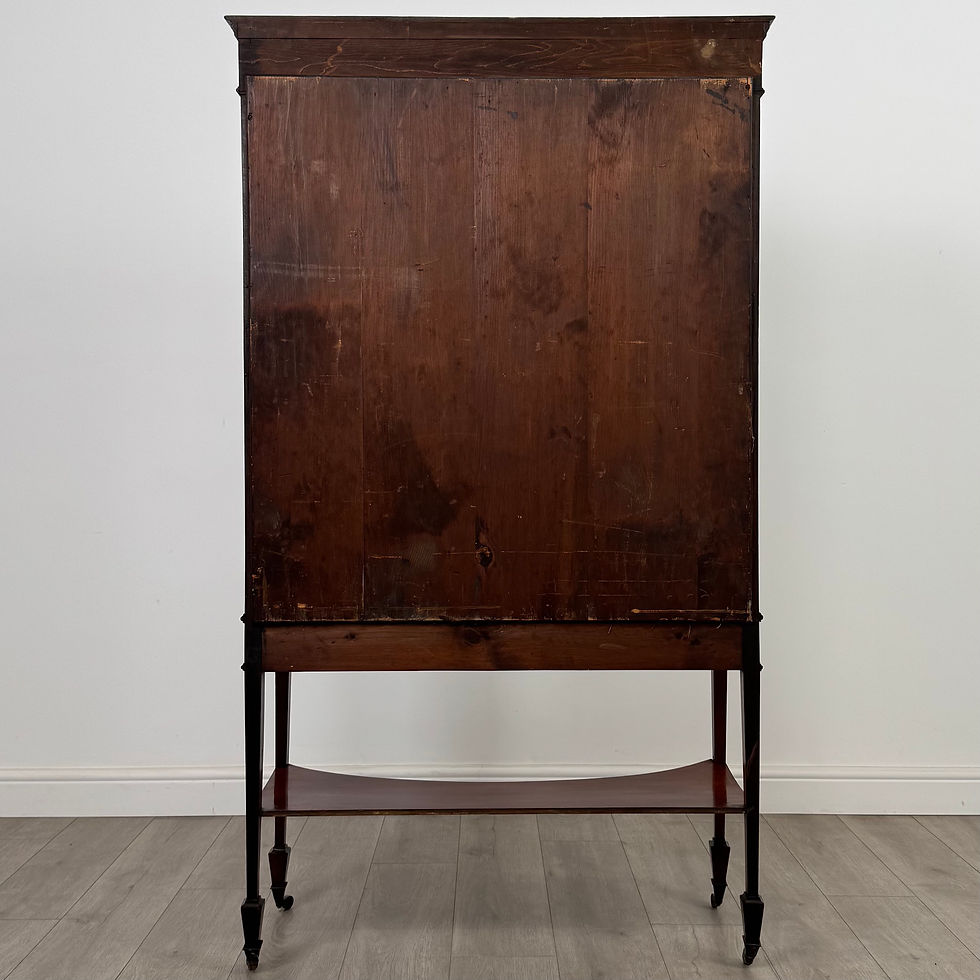 Thumbnail: Antique 20th Century Edwardian Display Cabinet In Mahogany ( AF-5237 )