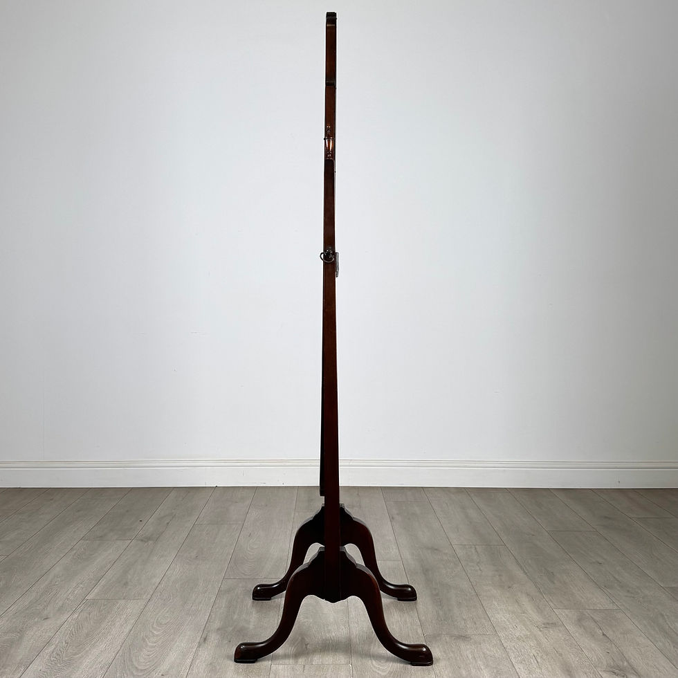 Thumbnail: Antique 20th Century Georgian Style Cheval Mirror In Mahogany ( AF-5578 )
