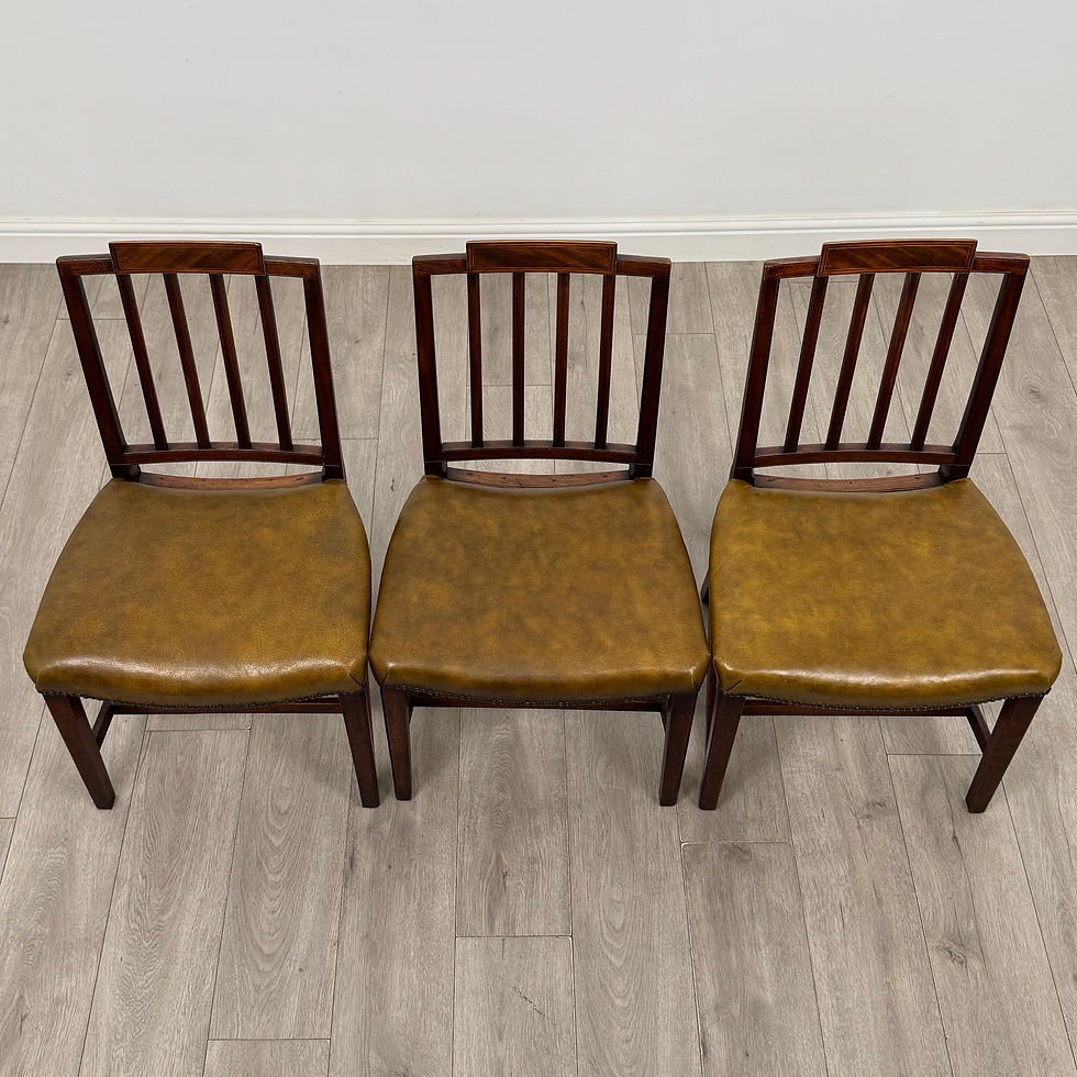 Thumbnail: Antique 18th Century Set Of 6 Mahogany Dining Chairs ( AF-6311 )