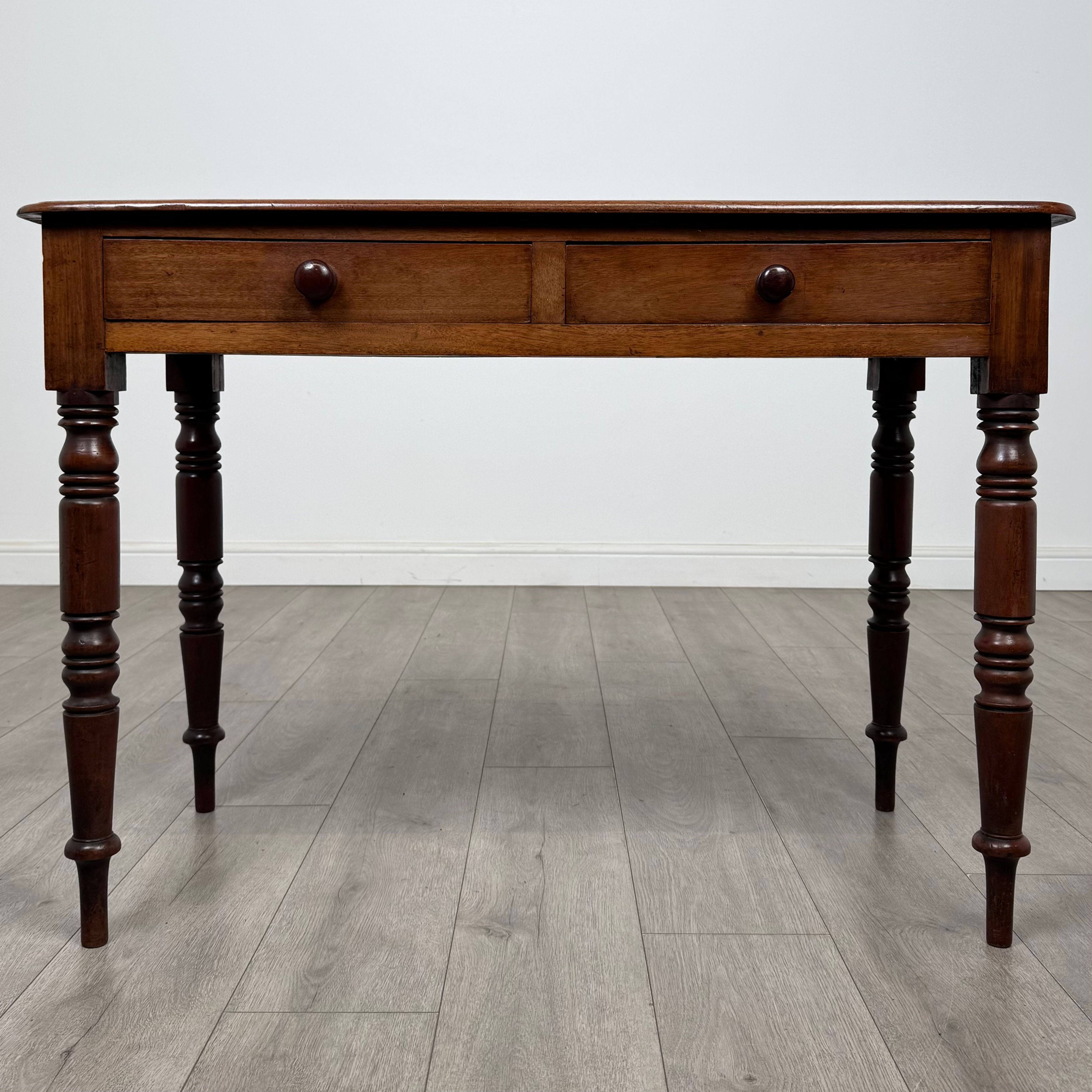 Antique 19th Century Victorian Writing Table In Mahogany ( AF-5283 )