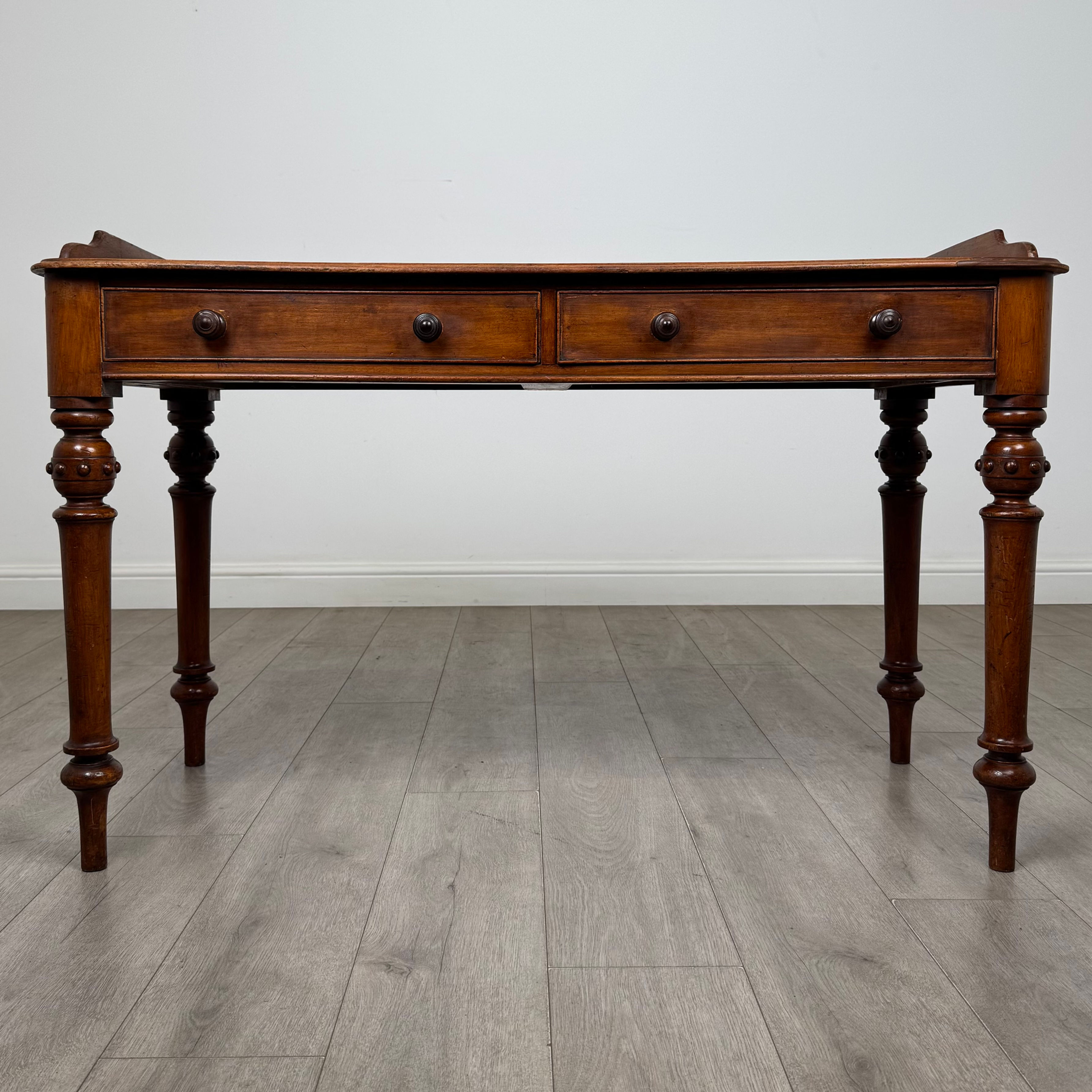 Antique 19th Century Victorian Writing Table In Mahogany ( AF-6265 )
