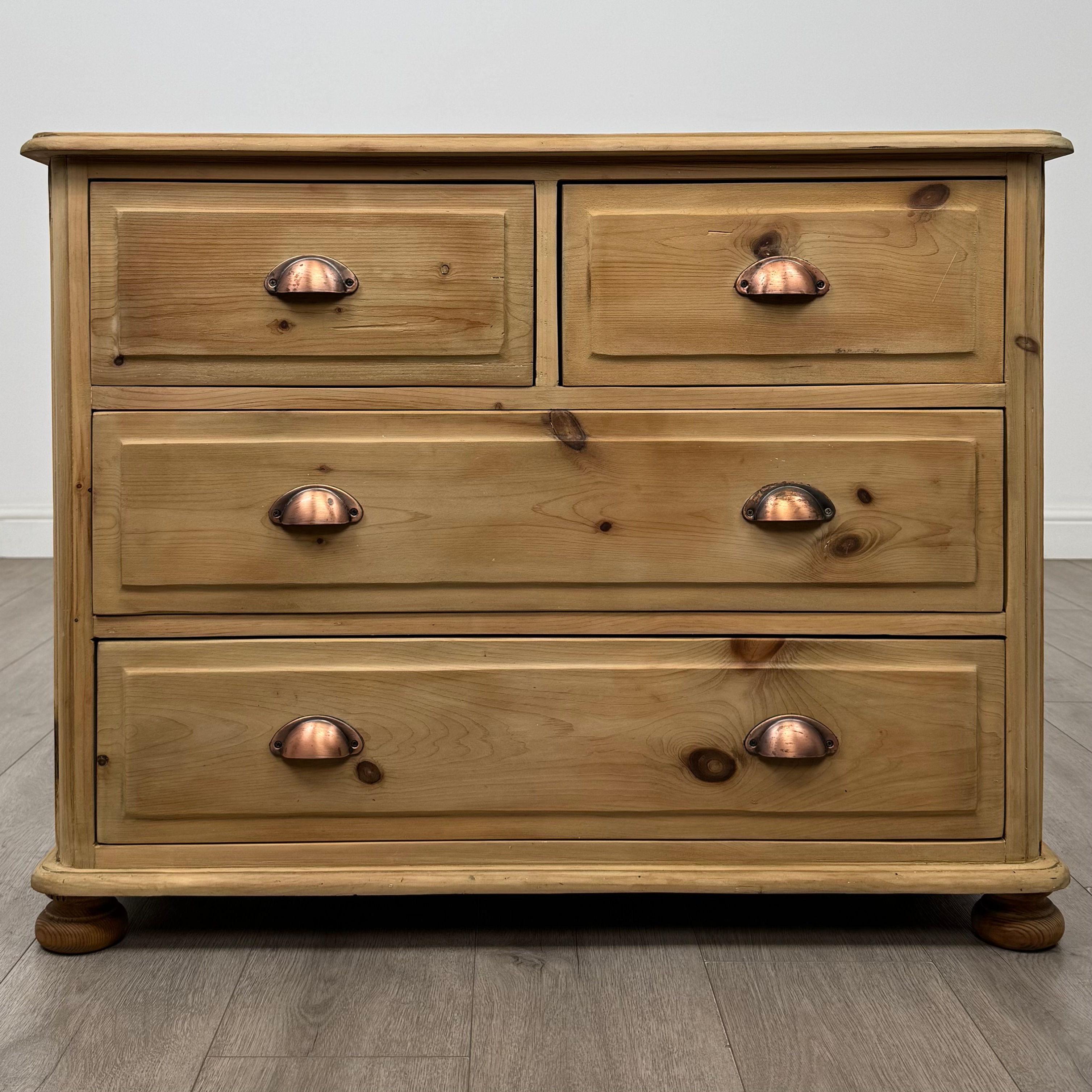 Vintage 20th Century Good Quality Chest Of Drawers In Pine ( AF-5887 )