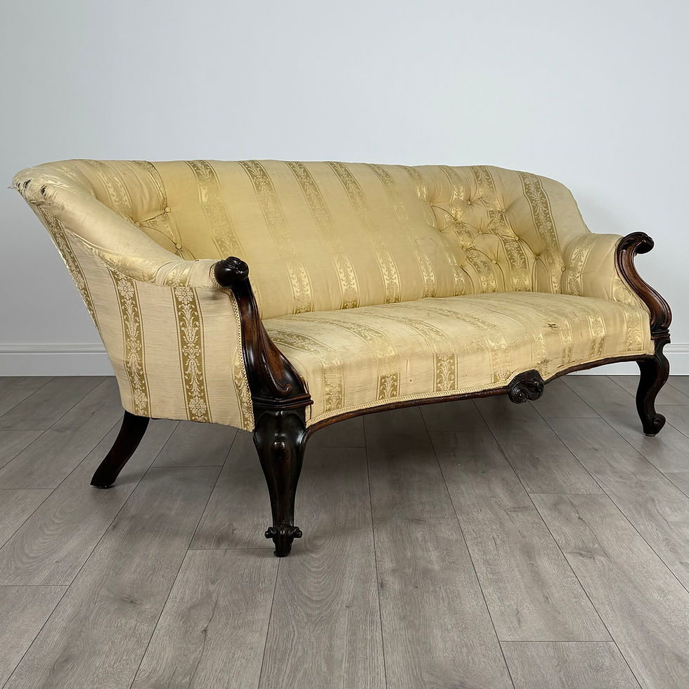 Thumbnail: Antique 19th Century Fine Quality Settee In Mahogany ( REF AF-3732 )