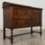 Thumbnail: Antique 20th Century Edwardian Sideboard In Oak ( AF-5684 )