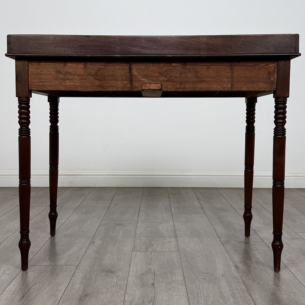 Thumbnail: Antique Georgian Mahogany Writing Table | Turned Legs | AF-6616