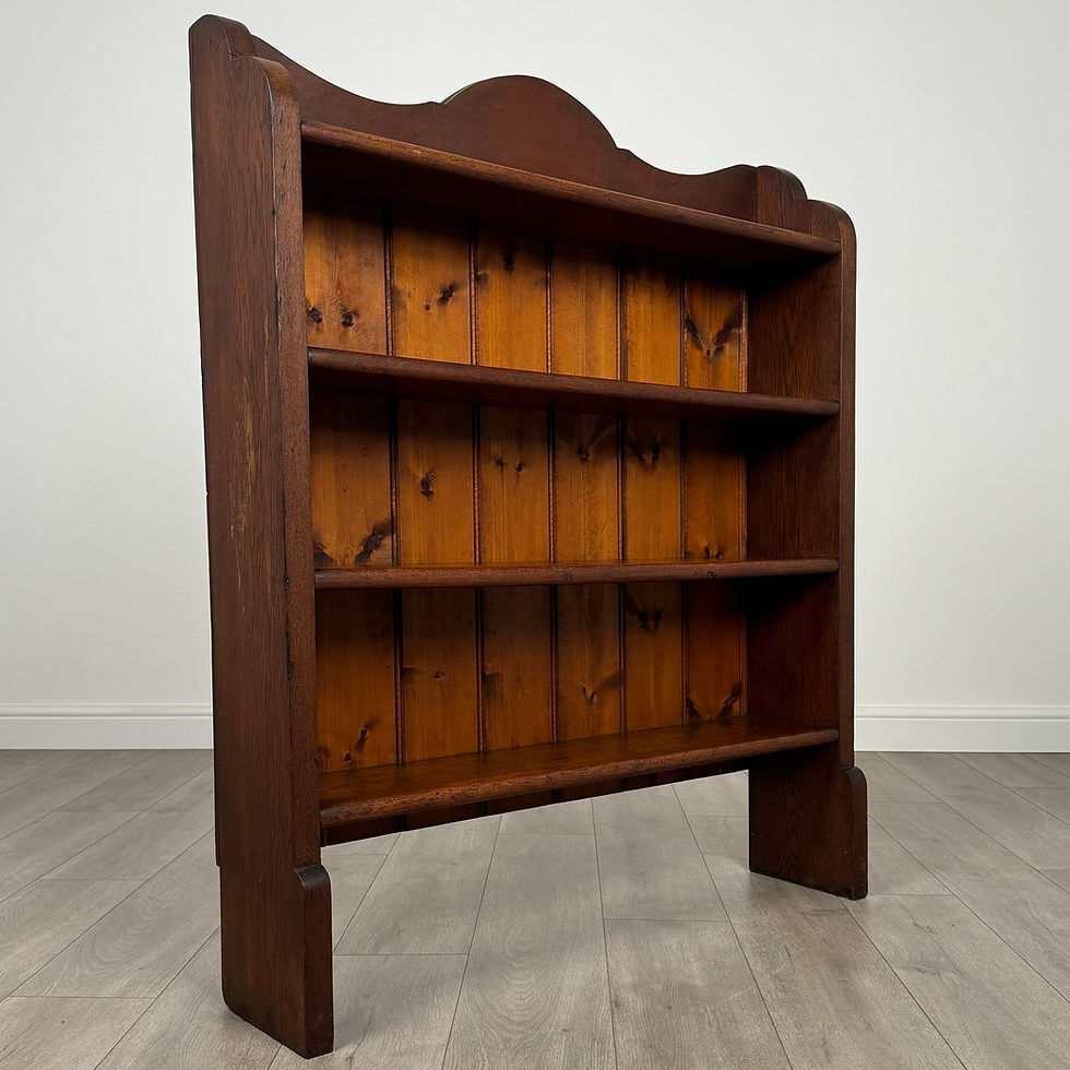 Thumbnail: Antique 20th Century Open Bookcase In Oak ( REF AF-3855 )