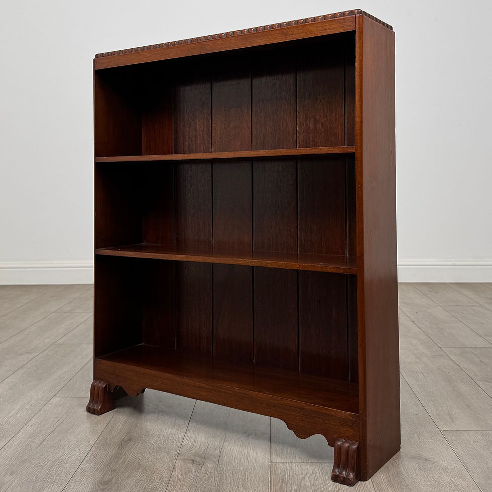 Thumbnail: Antique 20th Century Narrow Bookcase In Mahogany ( AF-6293 )