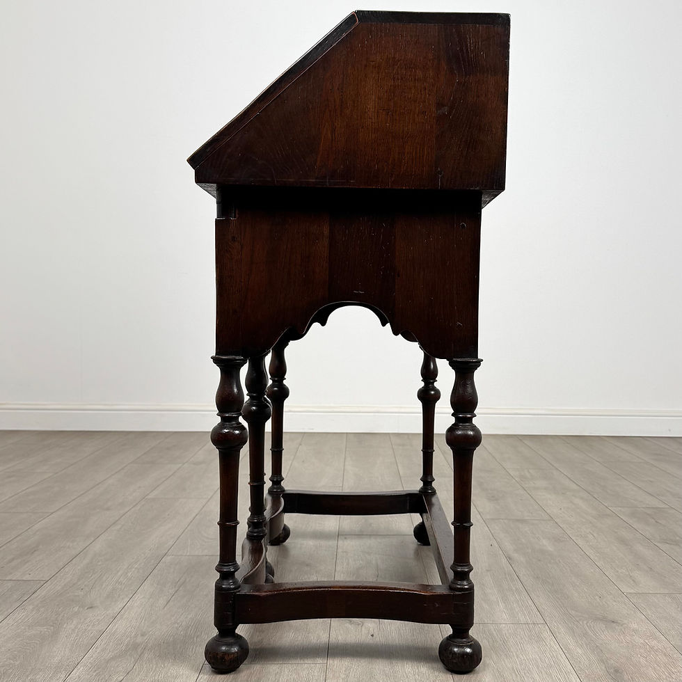 Thumbnail: Antique 20th Century Unique Jacobean Style Bureau In Oak ( REF AF-5212 )