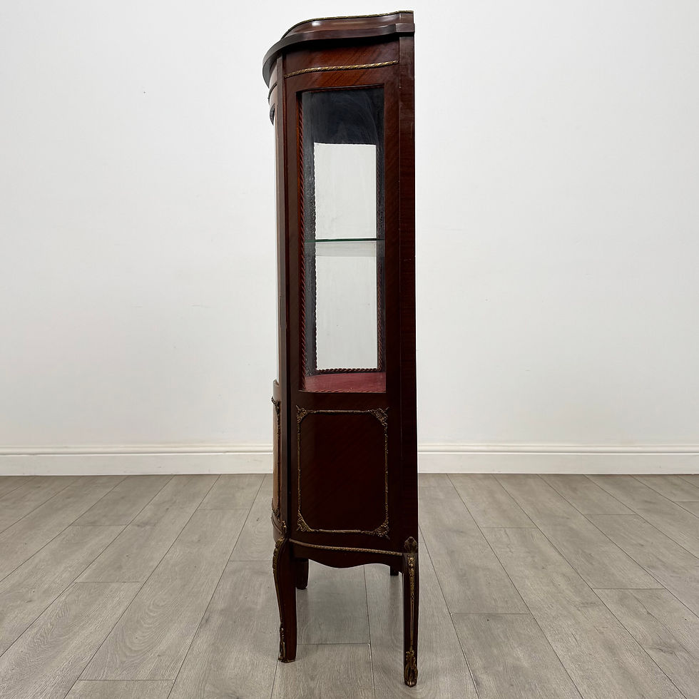 Thumbnail: Antique 20th Century French Display Cabinet In Mahogany ( AF-6136 )