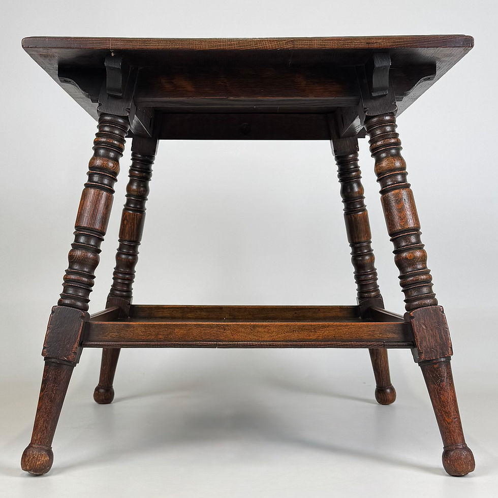 Thumbnail: Antique 20th Century Good Quality Oak Side Table ( REF AF-4386 )