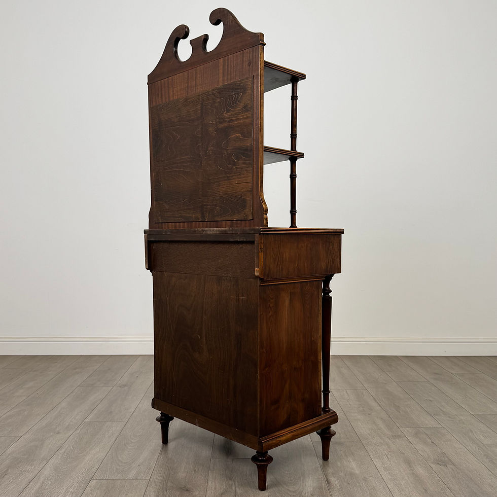 Thumbnail: Antique 20th Century Narrow Cabinet In Yew Wood ( AF-5696 )