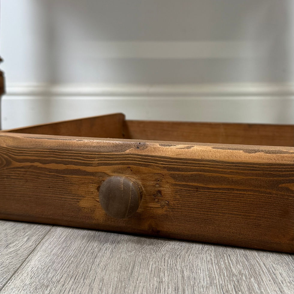 Thumbnail: Vintage 20th Century Side Table In Pine ( AF-5516 )