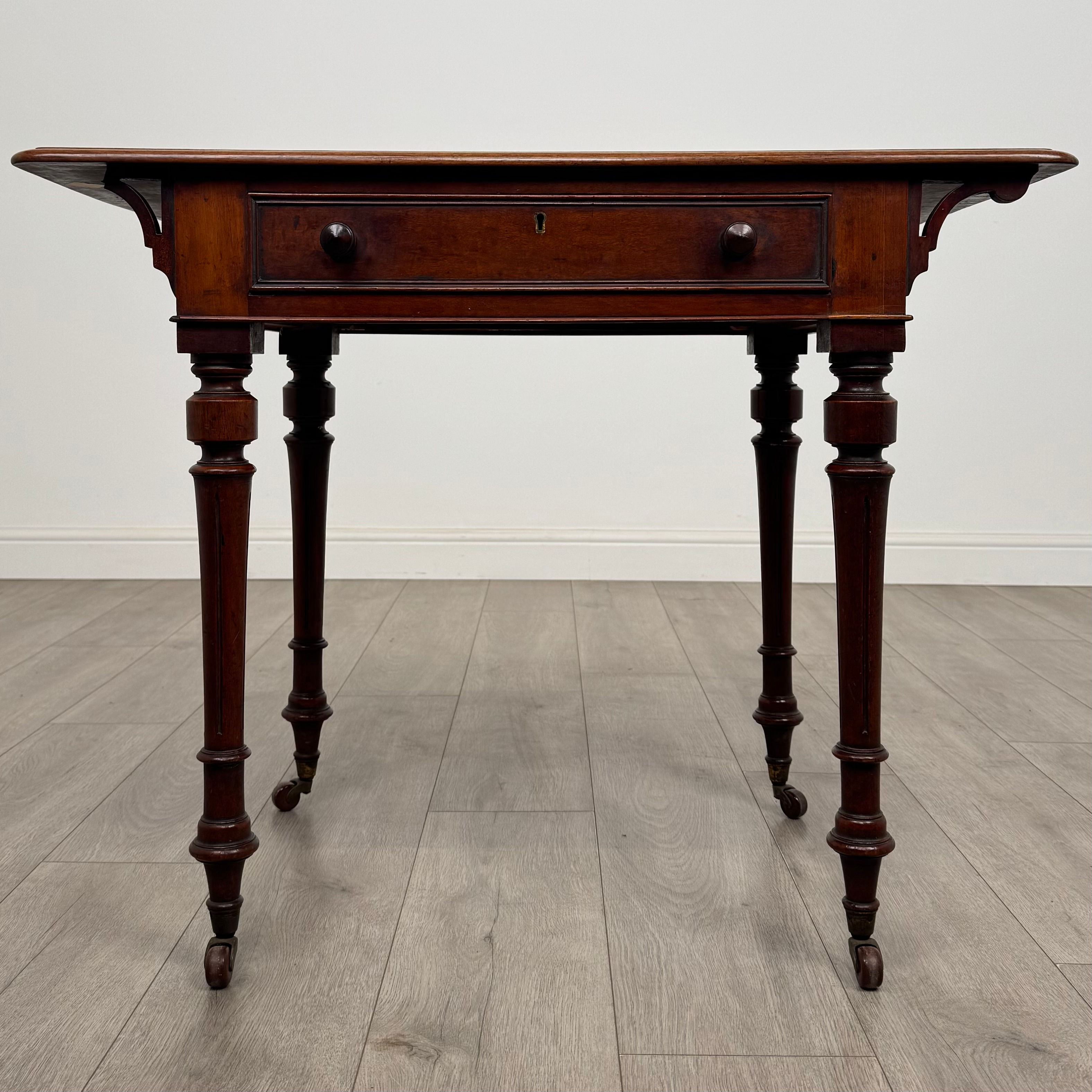 Antique 19th Century Freestanding Writing Table In Mahogany ( REF AF-5014 )