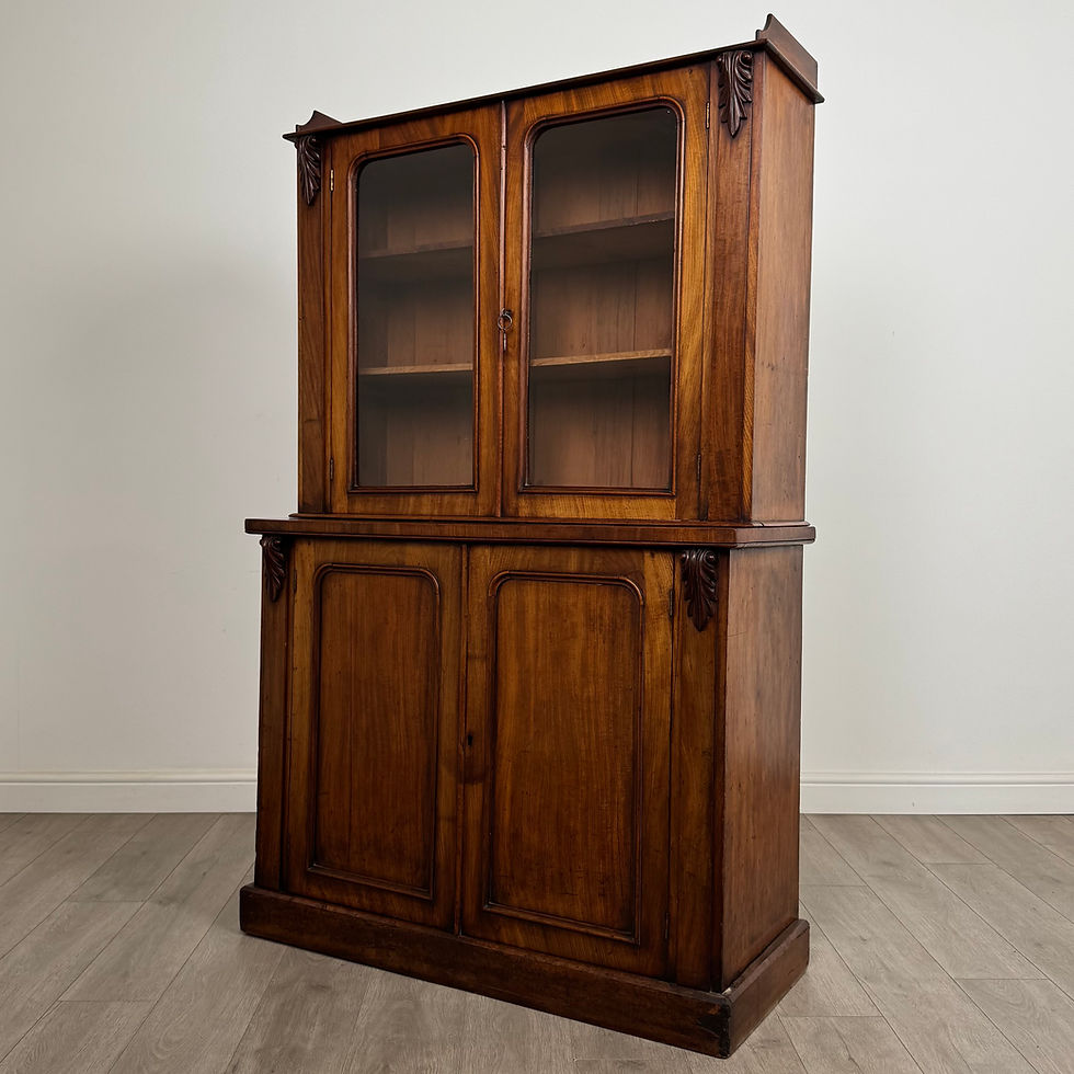 Thumbnail: Antique 19th Century Victorian Bookcase In Mahogany ( AF-5456 )
