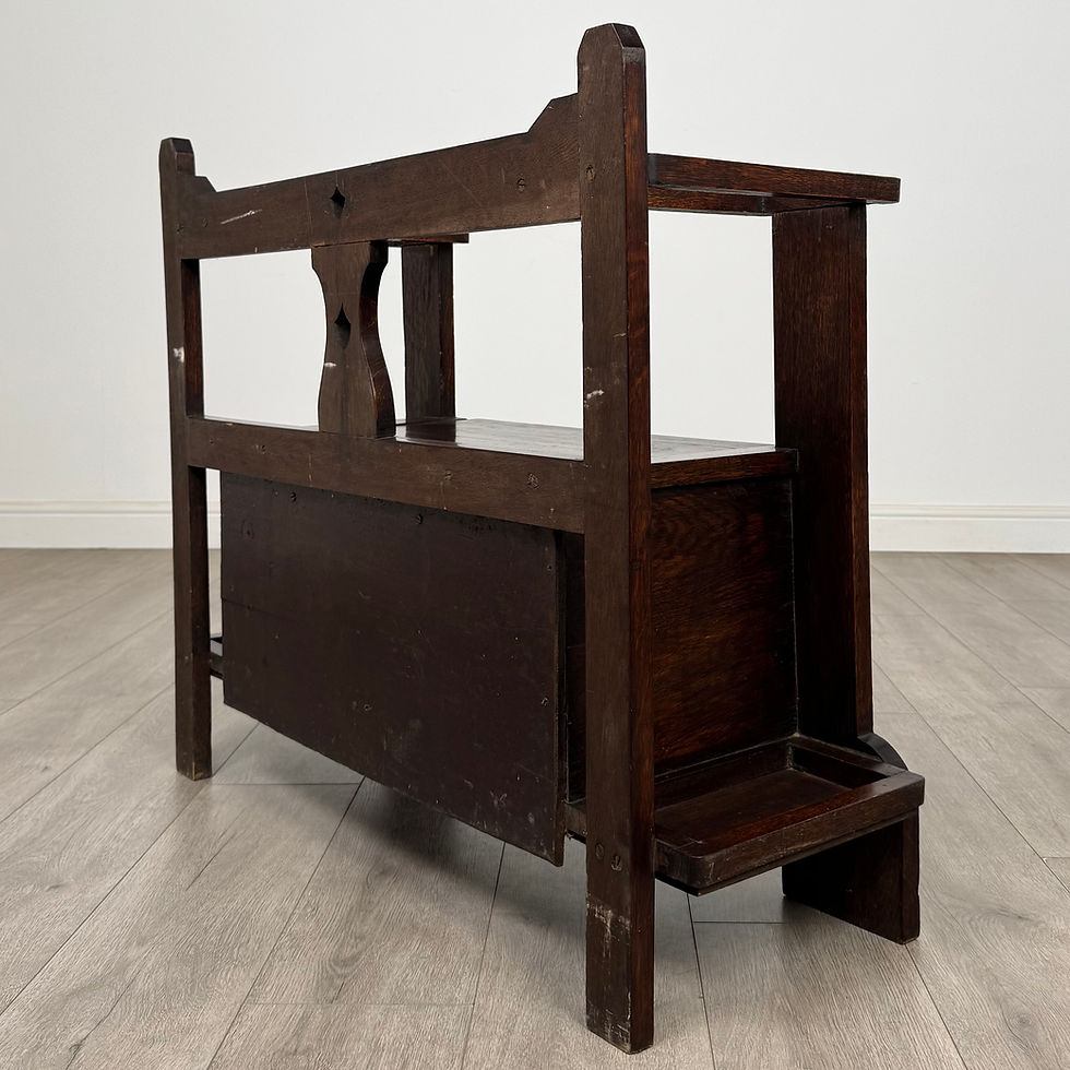Thumbnail: Antique 20th Century Edwardian Hall Seat In Oak ( AF-5504 )