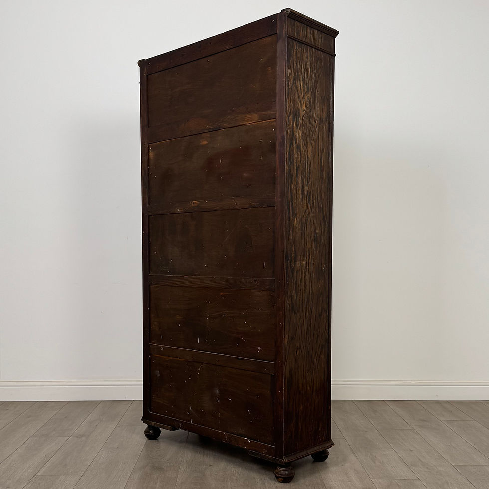 Thumbnail: Antique 20th Century Linenfold Wardrobe In Oak ( AF-5404 )