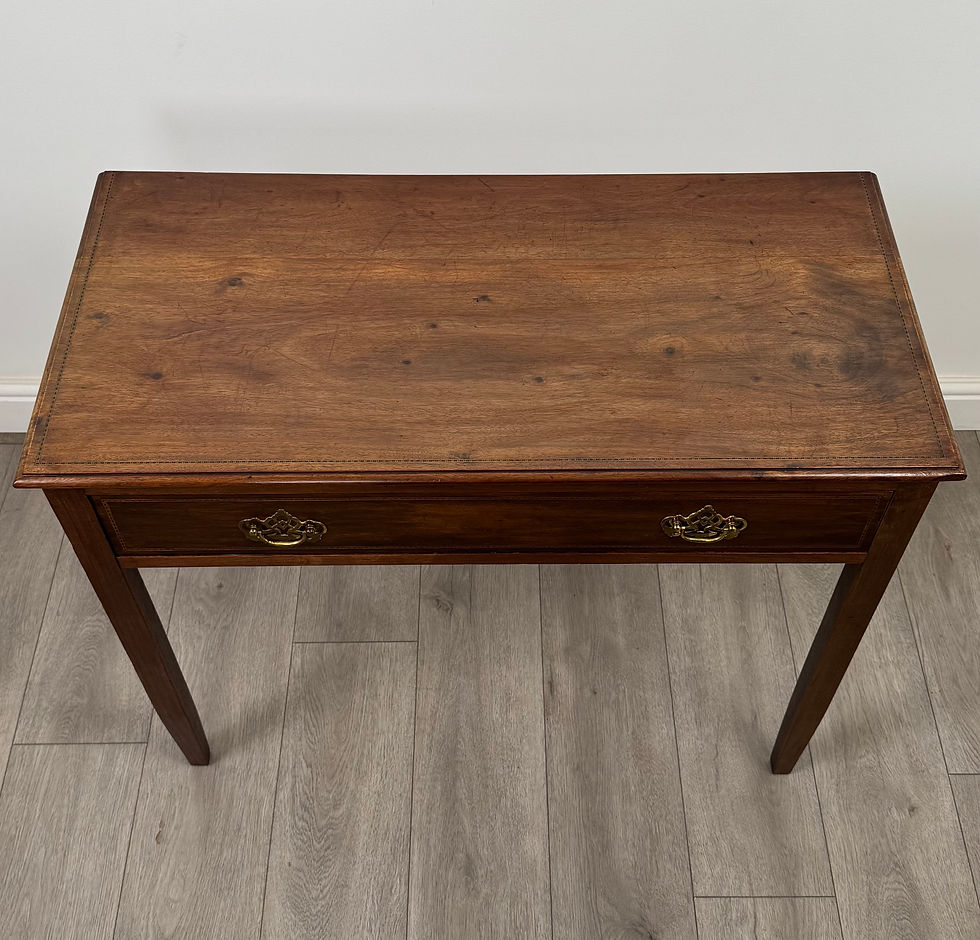 Thumbnail: Antique 20th Century Inlaid Writing Table In Mahogany ( REF AF-4857 )