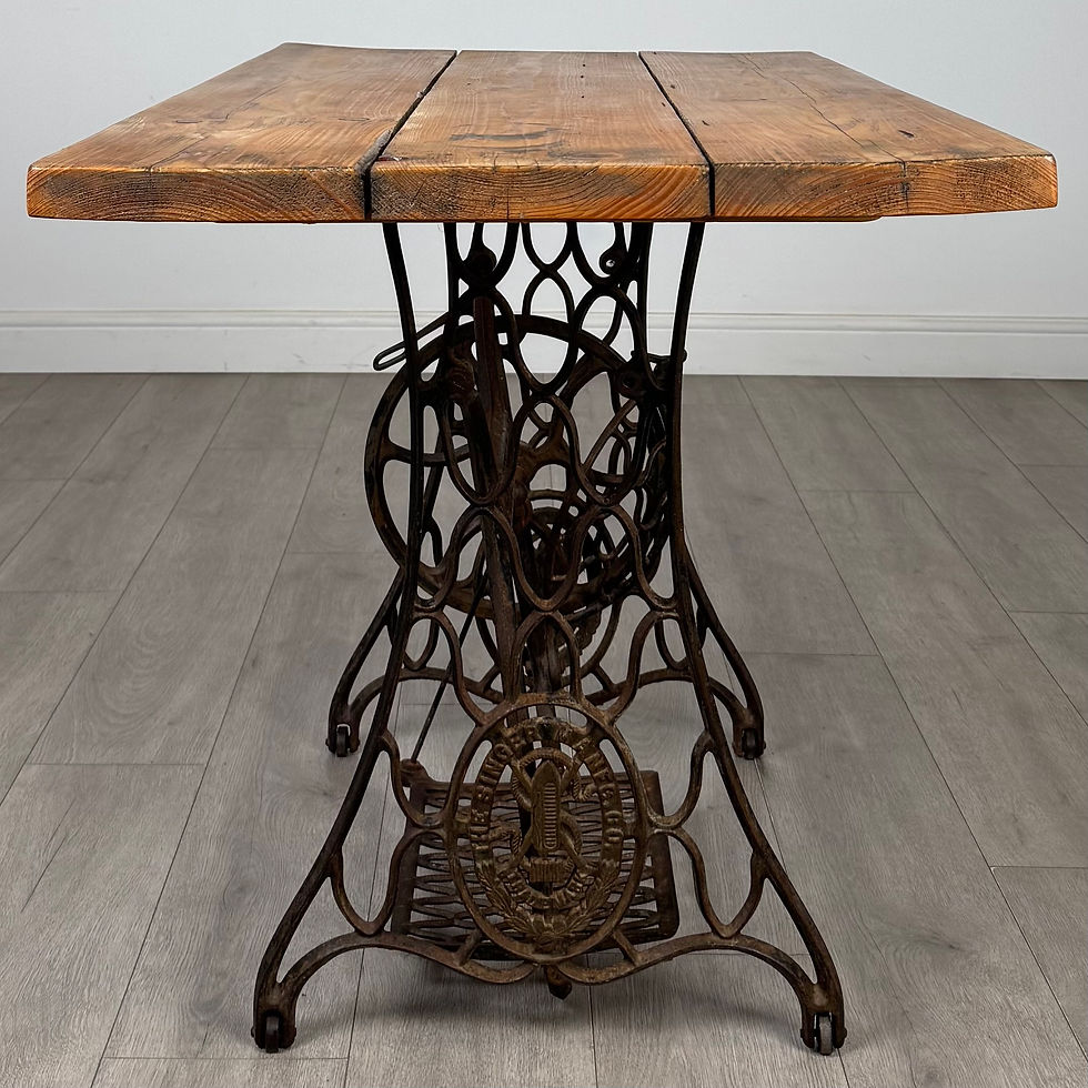 Thumbnail: Vintage 20th Century Cast Iron Table Of Good Quality ( AF-5287 )