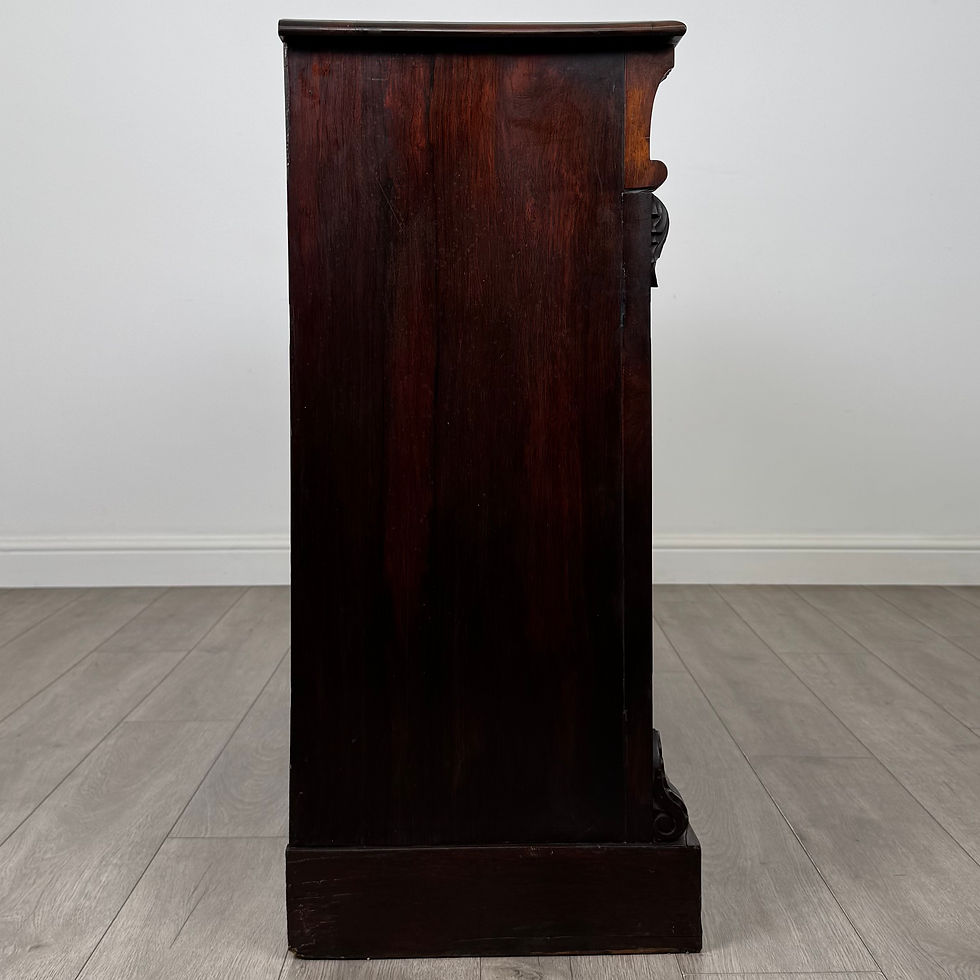 Thumbnail: Antique 19th Century Victorian Open Bookcase In Rosewood ( AF-6209 )