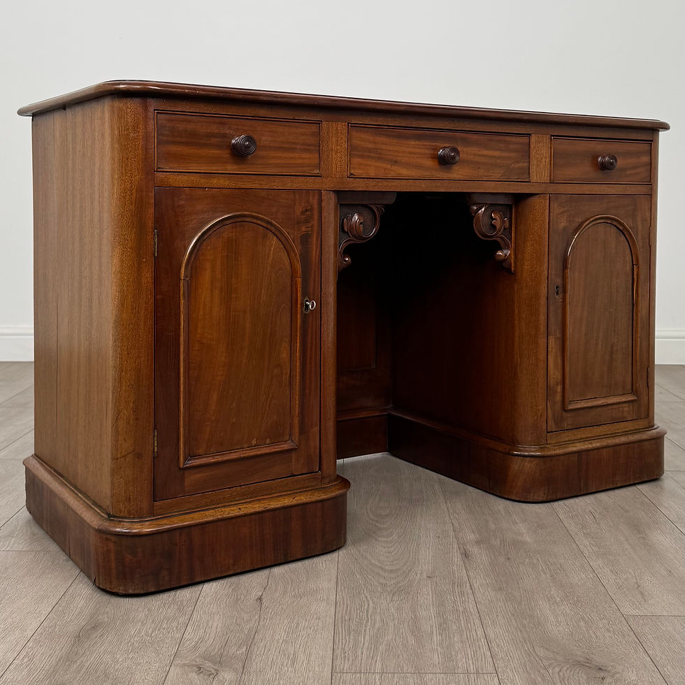 Thumbnail: Antique 19th Century Good Quality Desk In Mahogany ( REF AF-4237 )