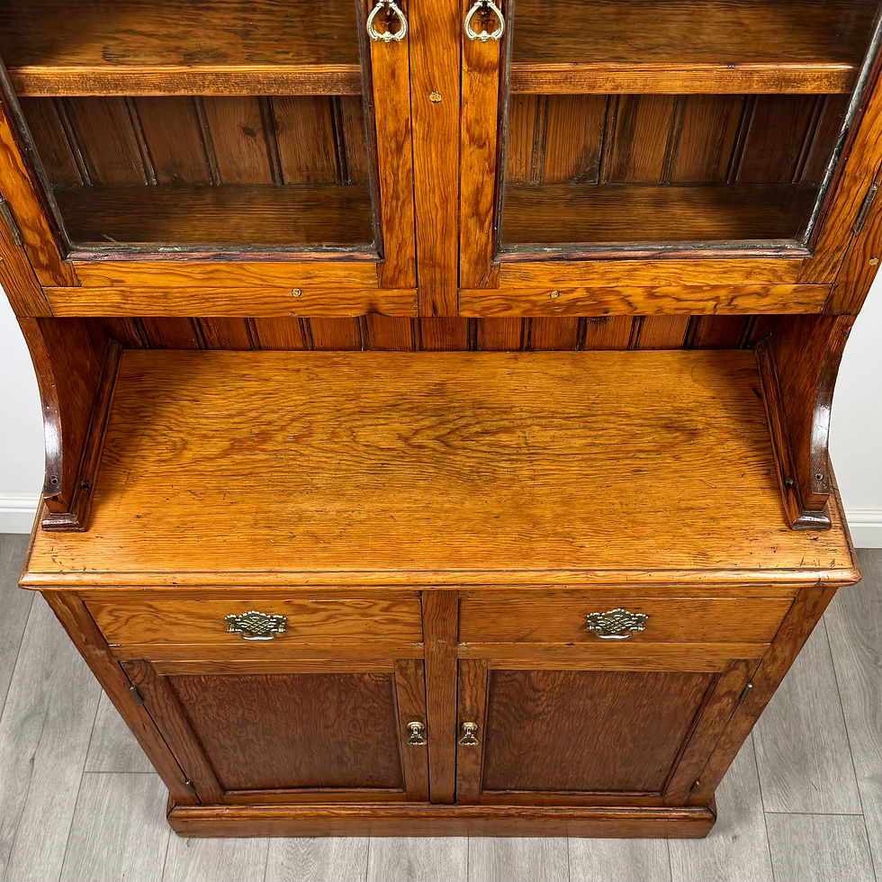 Thumbnail: Antique 19th Century Victorian Pitch Pine Dresser ( AF-5563 )