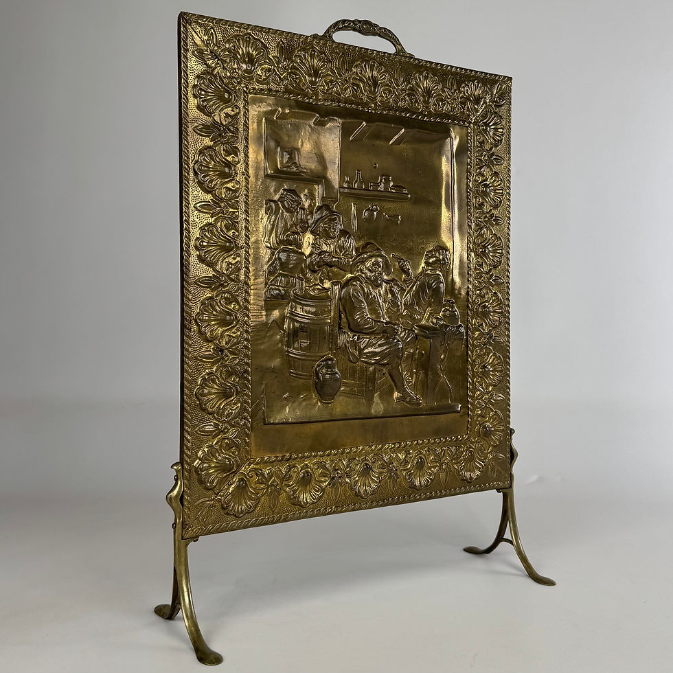 Thumbnail: Antique 19th Century Decorative Brass Fire Screen ( REF AF-4183 )