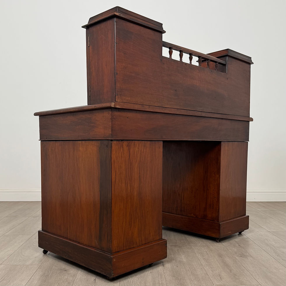 Thumbnail: Antique 19th Century Victorian Dickens Desk In Mahogany ( AF-5416 )