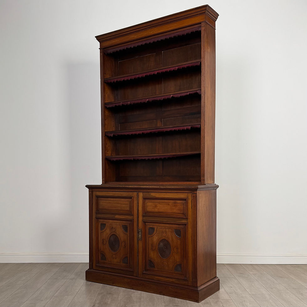 Thumbnail: Antique 20th Century Tall Open Bookcase In Mahogany ( AF-5500 )