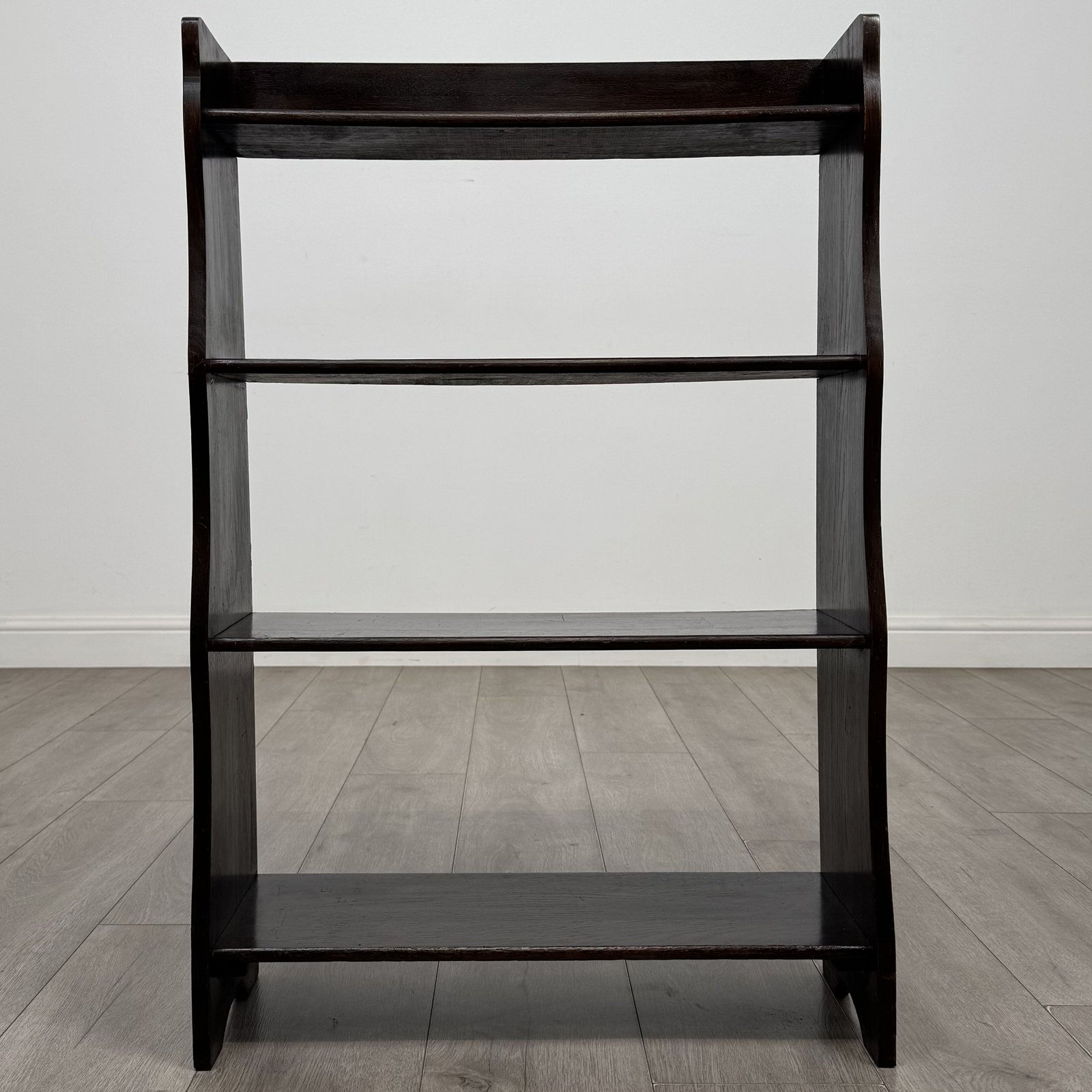 Antique Edwardian Oak Open Bookcase | Three Shelves | AF-6503