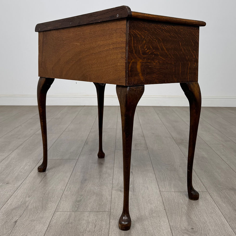 Thumbnail: Antique 20th Century Edwardian Side Table In Oak ( AF-5820 )