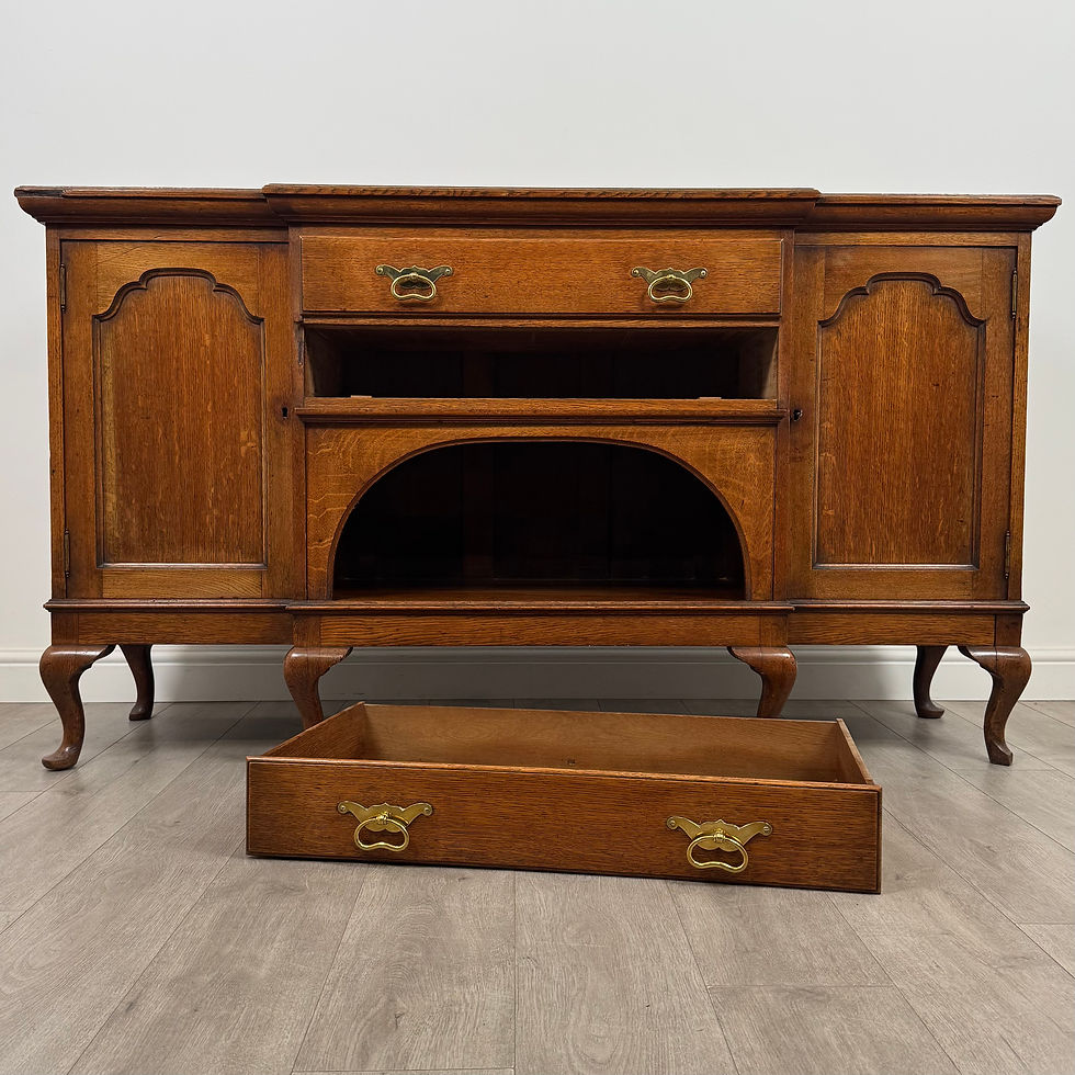 Thumbnail: Antique 20th Century Good Quality Sideboard In Oak ( REF AF-4984 )