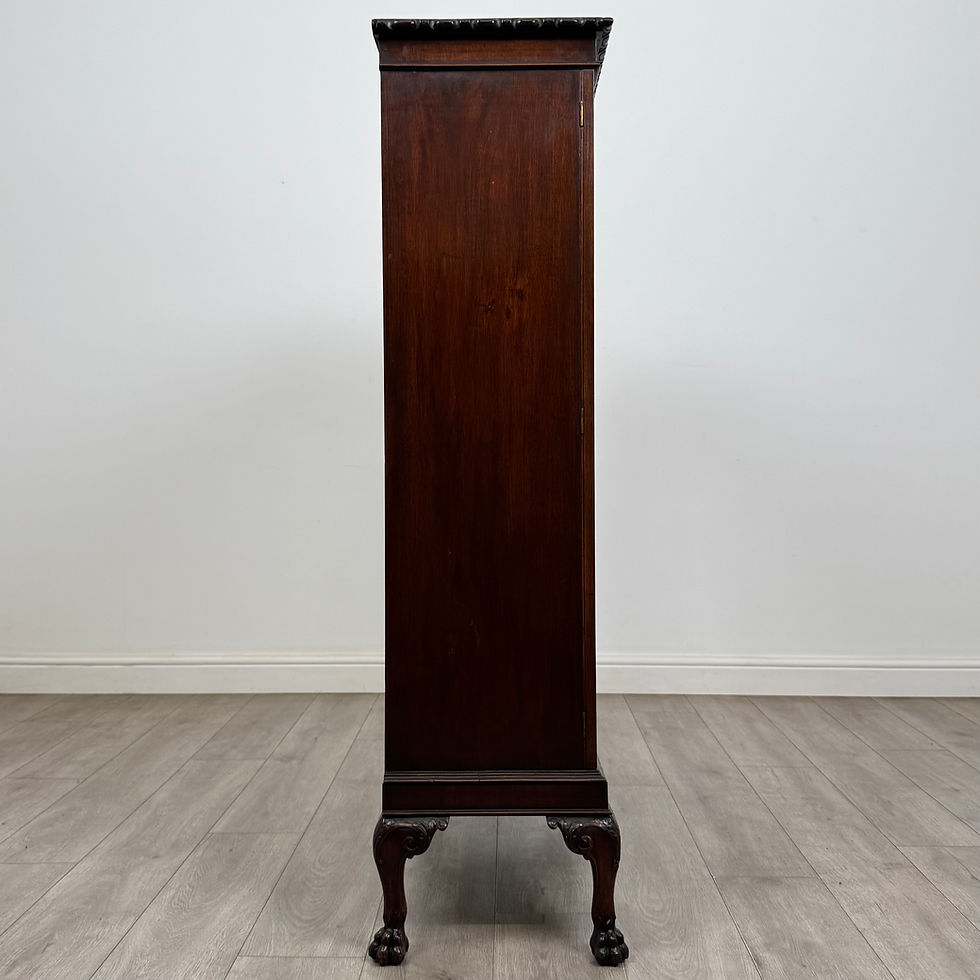 Thumbnail: Antique 20th Century Edwardian Display Cabinet In Mahogany ( AF-6026 )