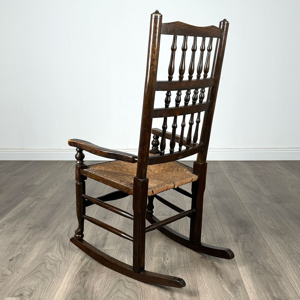 Thumbnail: Antique 20th Century Rocking Chair In Oak ( REF AF-3292 )