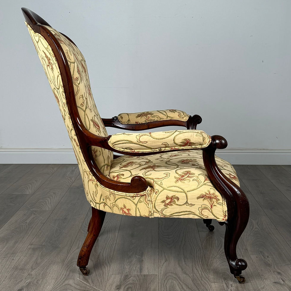Thumbnail: Antique 19th Century Armchair In Mahogany ( REF AF-3468 )