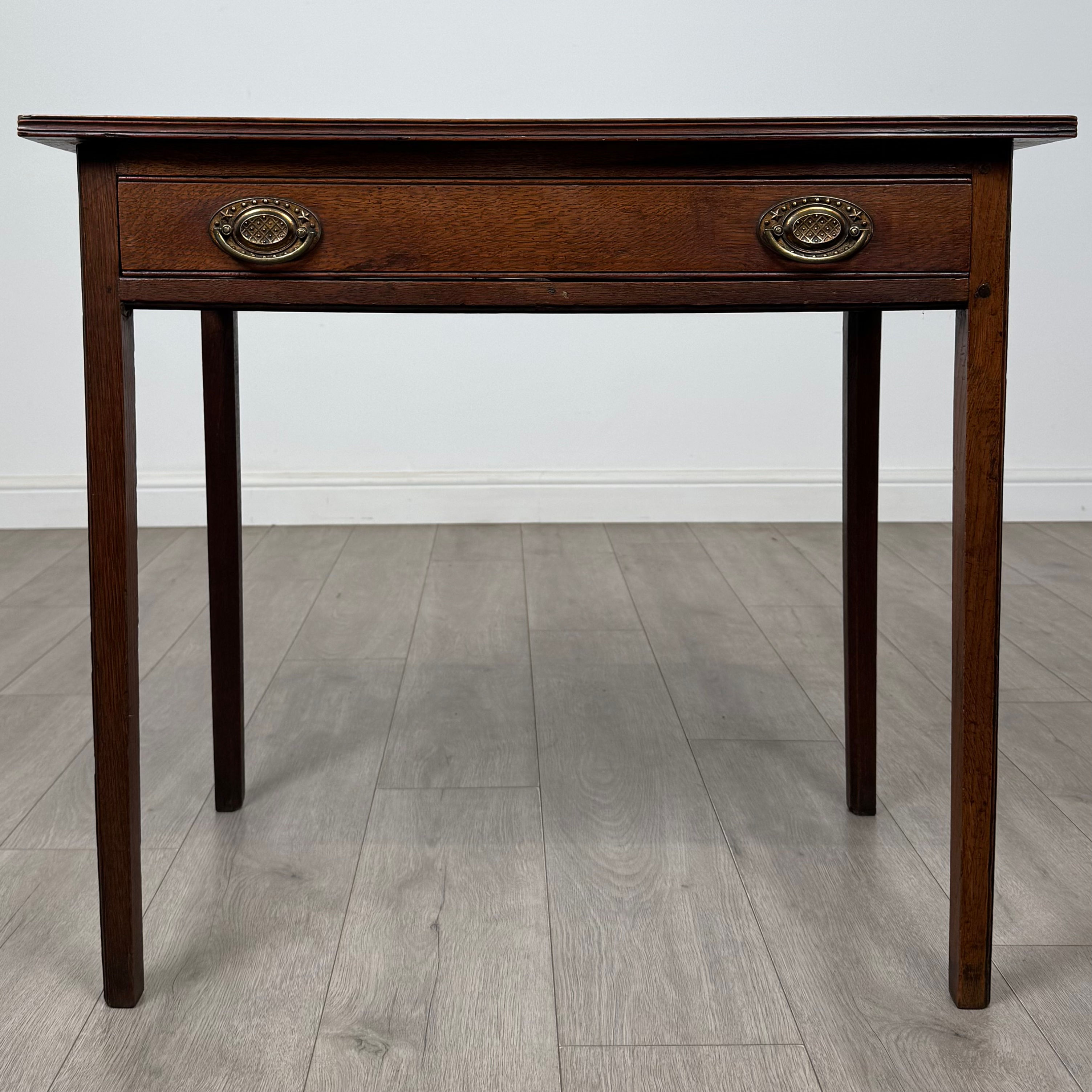 Antique 18th Century Small Georgian Writing Table In Oak ( AF-5415 )