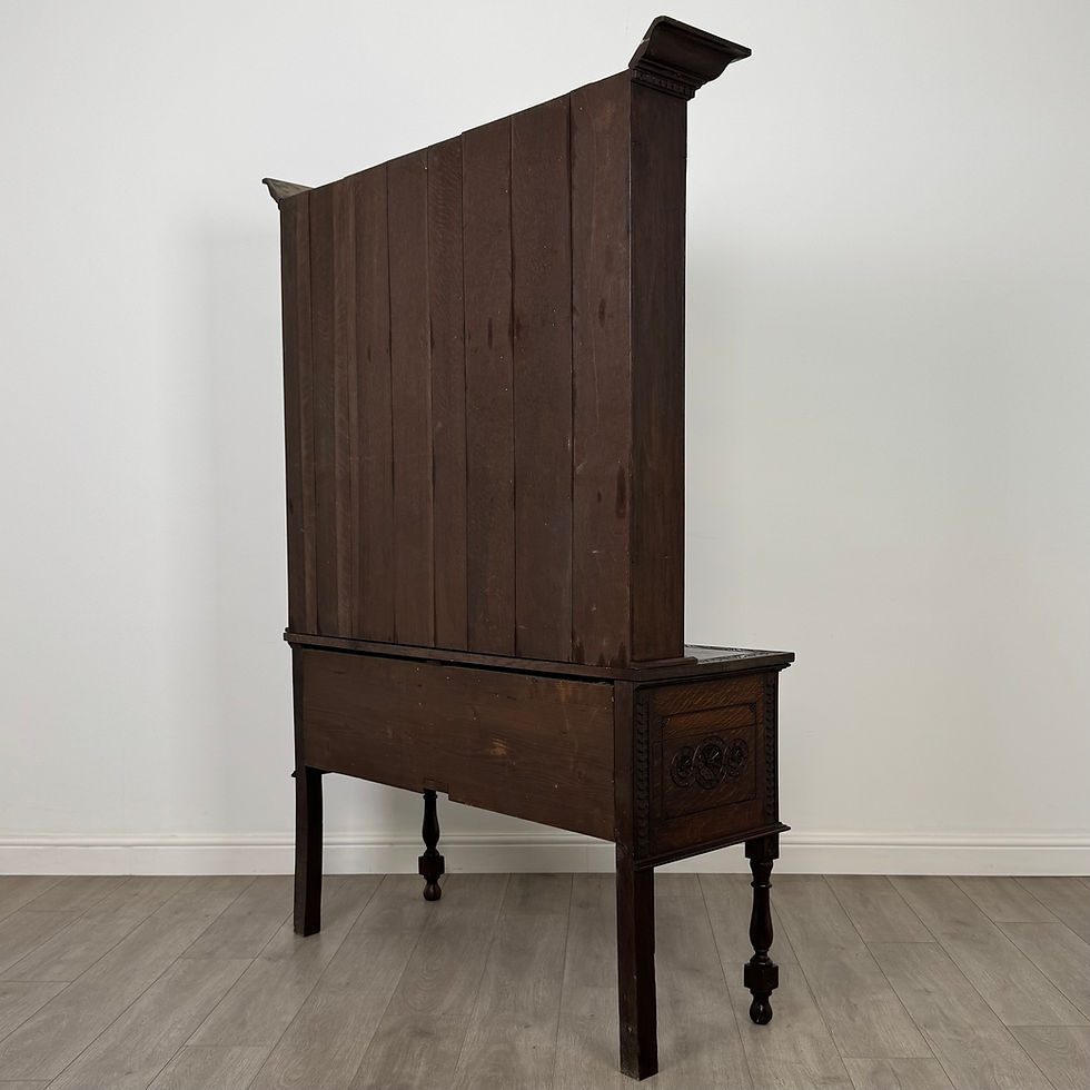 Thumbnail: Antique 19th Century Victorian Carved Oak Welsh Dresser ( AF-5884 )