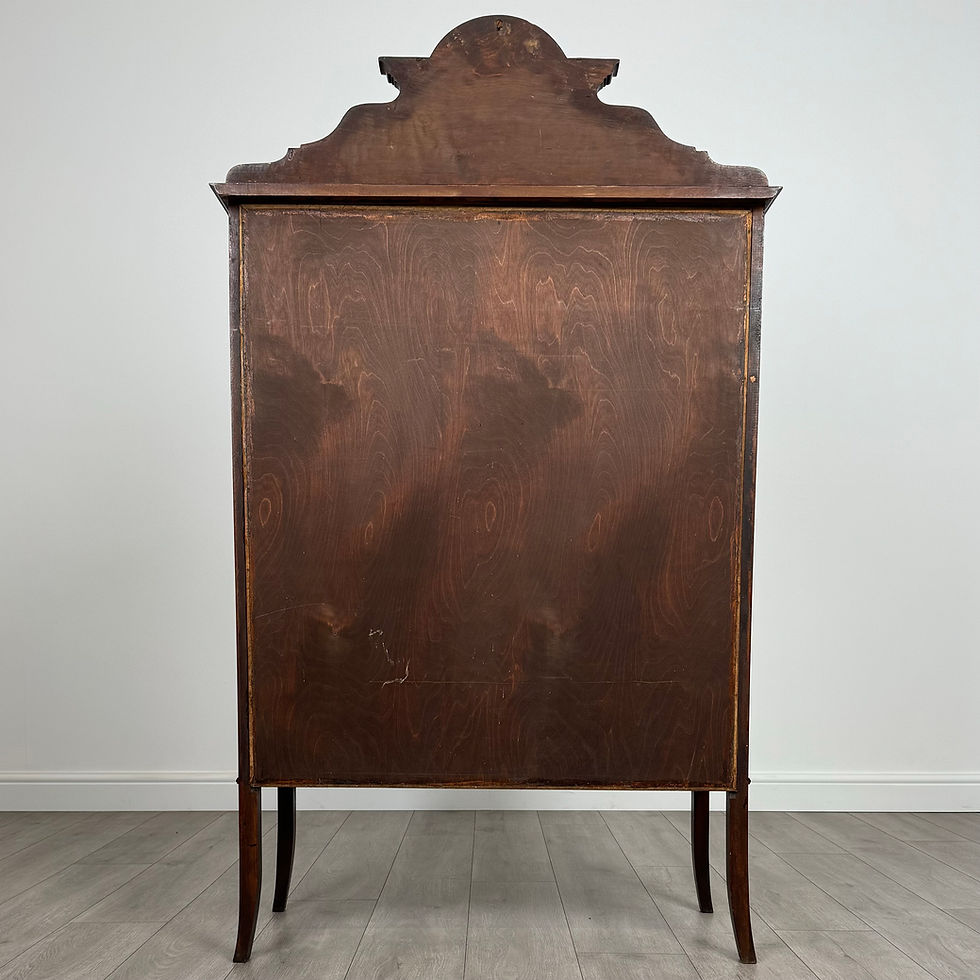 Thumbnail: Antique 20th Century Inlaid Display Cabinet In Mahogany ( REF AF-3775 )