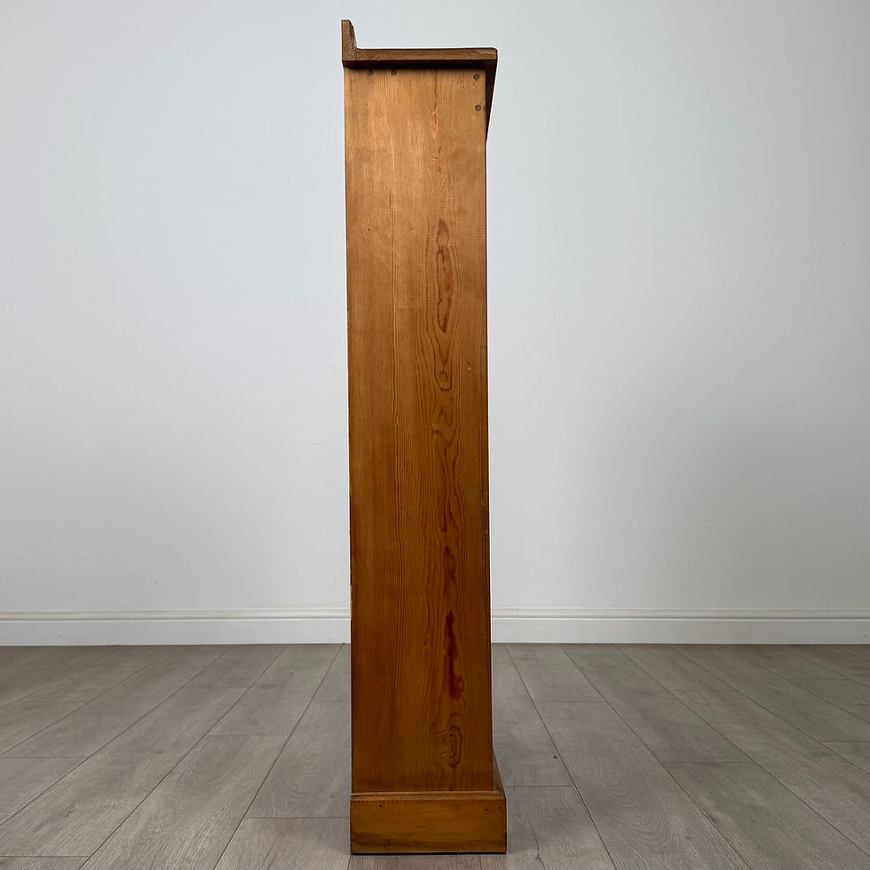 Thumbnail: Vintage 20th Century Good Quality Open Bookcase In Pine ( AF-5492 )