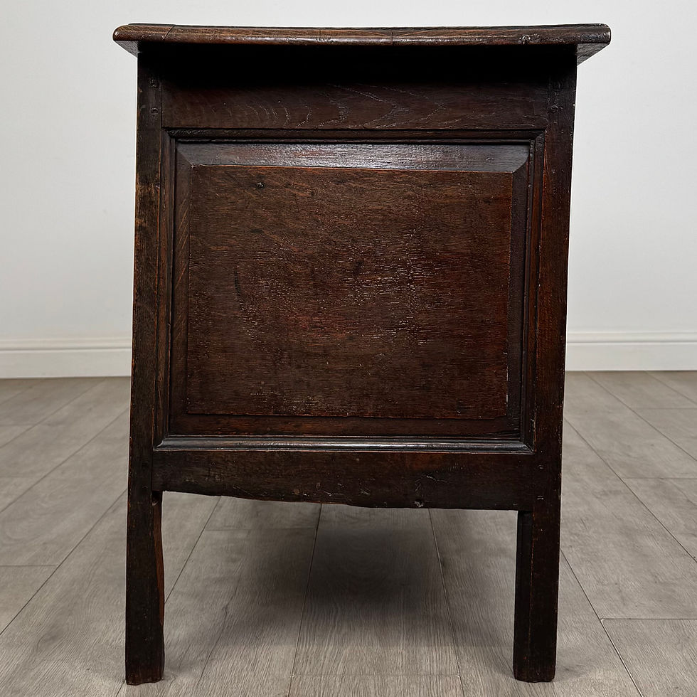 Thumbnail: Antique 18th Century Georgian Coffer In Golden Oak ( AF-6011 )