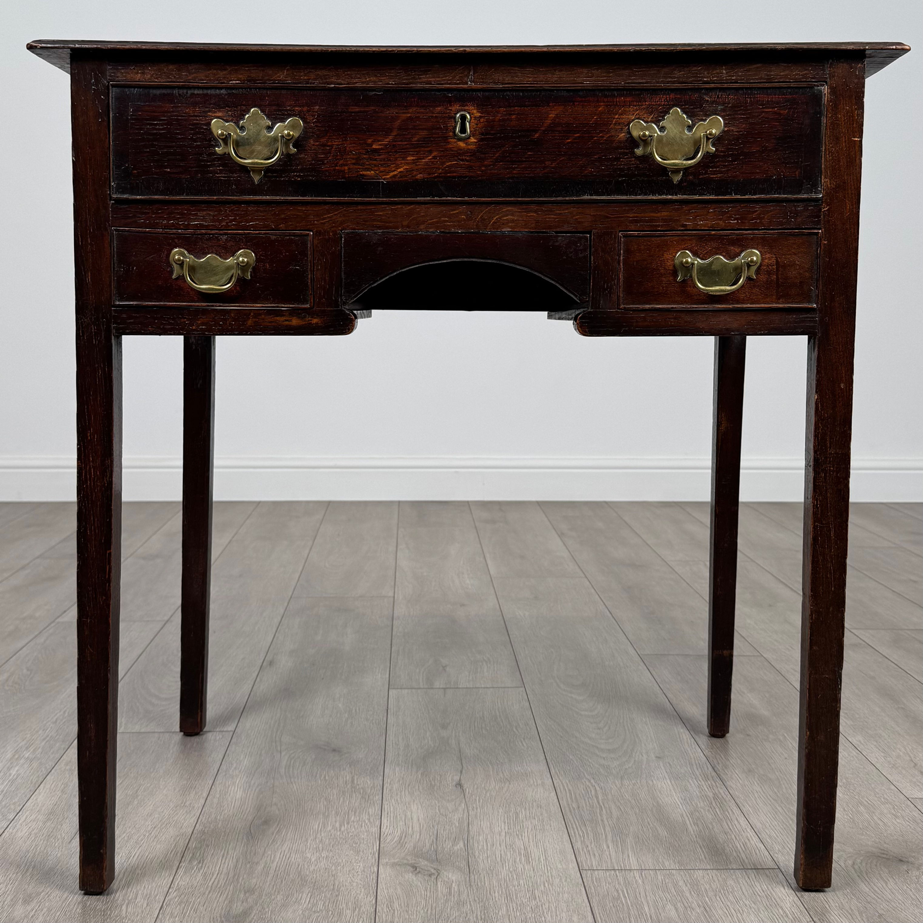 Antique 18th Century Fine Quality Writing Table In Oak ( REF AF-4339 )