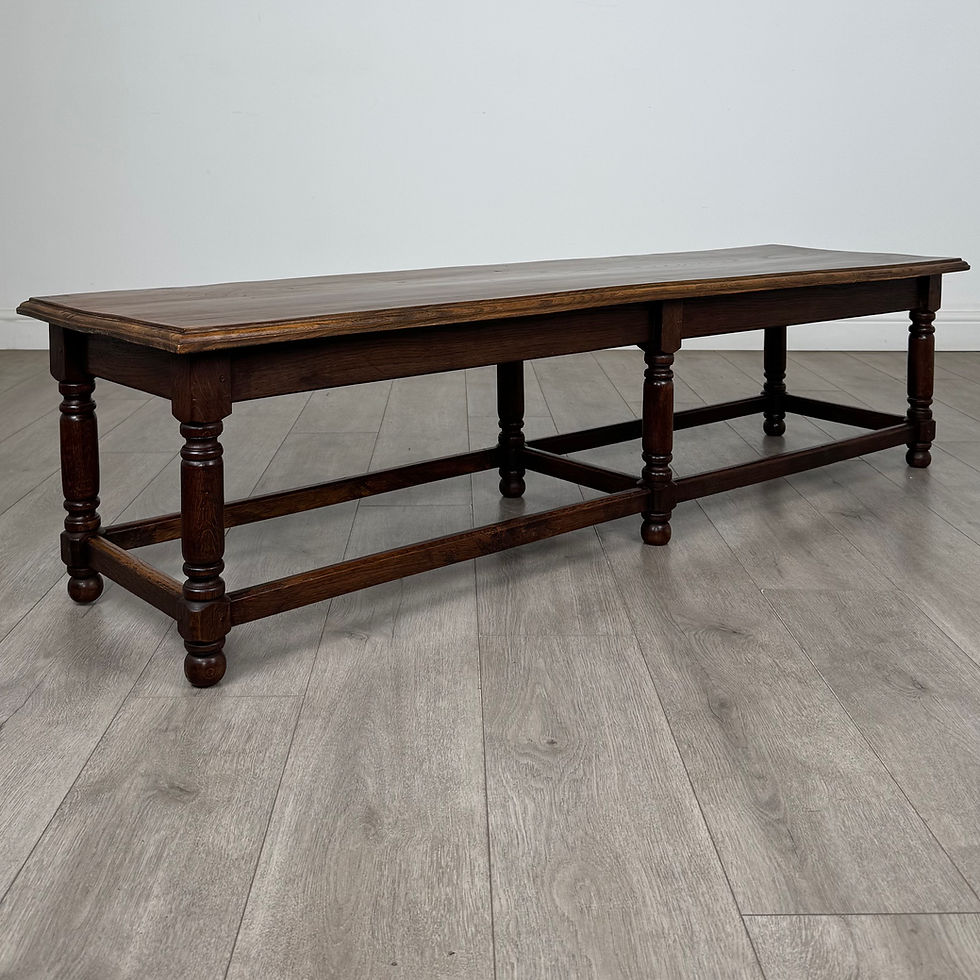 Thumbnail: Antique 20th Century Good Quality Bench In Oak ( AF-5975 )