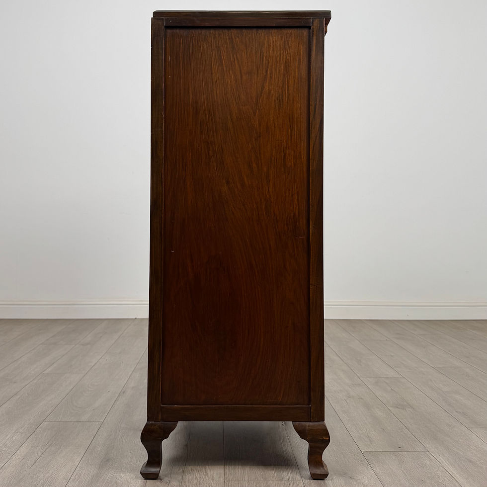 Thumbnail: Antique 20th Century Cupboard In Figured Walnut  ( AF-5675 )