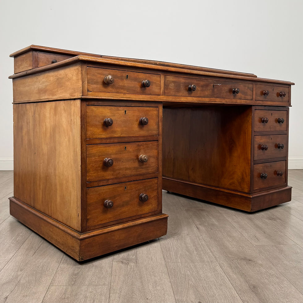 Thumbnail: Antique 19th Century Victorian Dickens Desk In Mahogany ( AF-6250 )