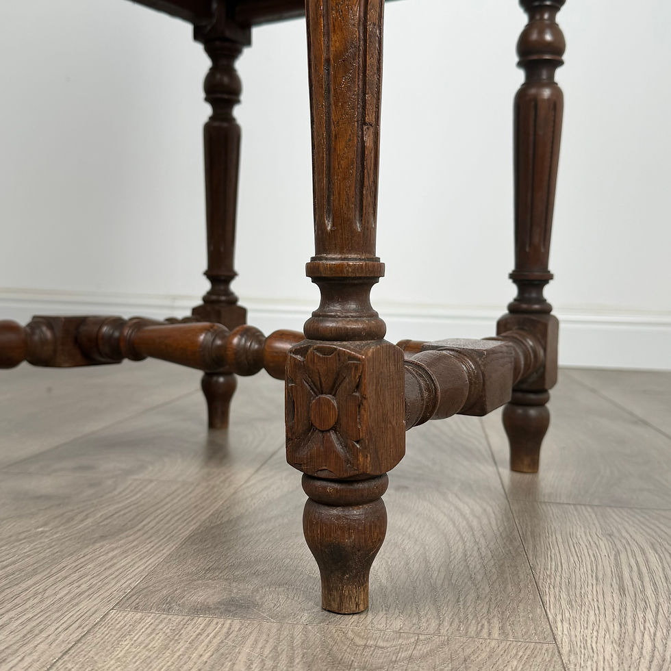Thumbnail: Antique 19th Century Bedroom Chair / Hall Chair In Oak ( REF AF-3302 )