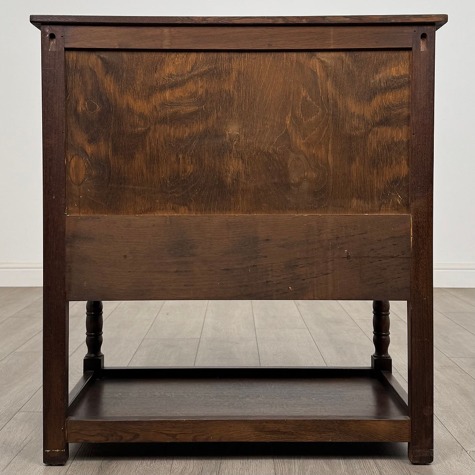 Thumbnail: Antique 20th Century Linenfold Cupboard In Oak ( AF-5489 )